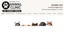 Tablet Screenshot of animalclinicoftowerdrive.com